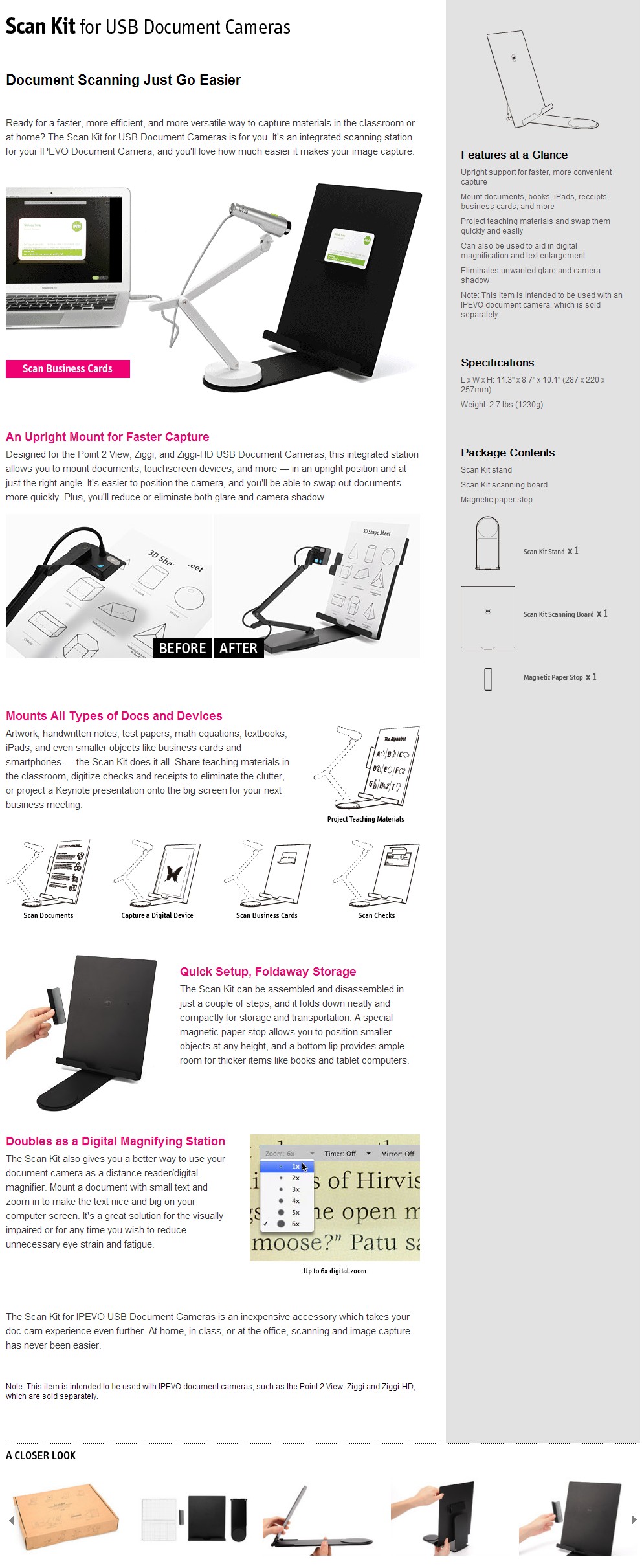 IPEVO Document Cam Scan Kit