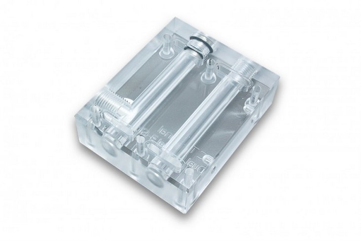 EK-FC Terminal DUAL Parallel 3-Slot - Plexi